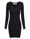 Tom's Ware Womens Casual fitted Package Hip Sweater Mini Dress