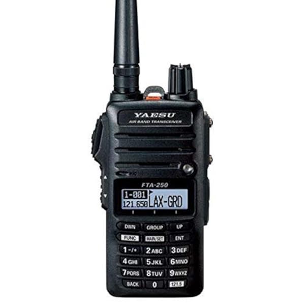 Yaesu FTA-250L - Transceptor de banda aérea de mano VHF
