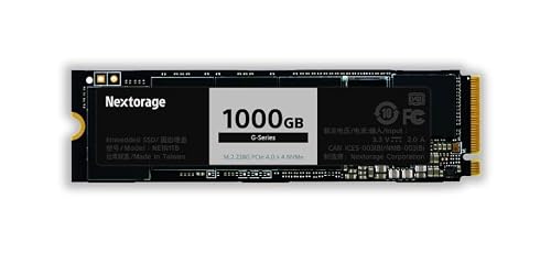Nextorage Japan 1TB NVMe PCIe Gen.4 M.2 Internal SSD (Read Speed