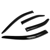 Toyota Camry XV40 4pcs Window Vent Visor Deflector Rain Guard (Dark Smoke)