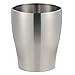 iDesign Avery Wastebasket Trash Can for Bathroom, Kitchen, Office - Brushed Stainless Steel