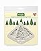 Katy Sue Fir Trees Silhouettes Silicone Mold for Cake Decorating & Crafts - Makes 3 Sizes of Tree all with Depth of 0.16 inch - Large: 3 x 2 inch, Medium: 2.4 x 1.5 inch, Small: 1.9 x 1.2 inch