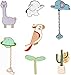 Enamel Pin Set Pins for Backpacks Cute Enamel Lapel Pin Sets Carton Animal Brooch Pin (Parrot in Forest Set of 7)