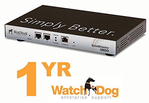 Ruckus Wireless ZoneDirector 1200, licensed for up to 5 ZoneFlex Access Points with 1-Year WatchDog Support
