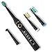 Gloridea 5 Modes Electric Toothbrush Rechargeable Sonic Toothbrush for Kids and Adults, Teeth Whitening USB Toothbrush Up to 30 Days Battery Life, Travel Electric Toothbrush in Black, Soft Bristle