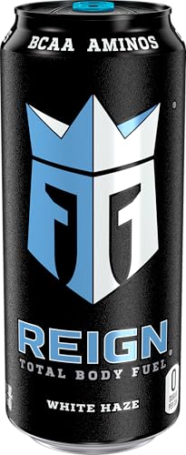 REIGN TOTAL BODY FUEL, WHITE HAZE, FITNESS & PERFORMANCE DRINK, 16 FL OZ (PACK OF 12)