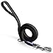 Bondpaw Heavy Duty Dog Leash,Black Nylon Rope Dog Leads 6.6 feet Non Slip Leash with Handle for Pet Supplies
