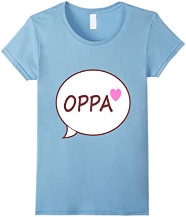 Womens Korean T-shirt - cute Korean k-drama tee women unisex XL Baby Blue