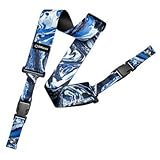 DiMarzio DD2240 Steve Vai 2 Inch Nylon ClipLock Strap Blue Universe w/Bonus Deluxe RIS Picks (x3) 663334046368