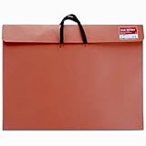 Star Products Classic Red Rope Soft Woven Handle Portfolio, 23-Inch by 31-Inch