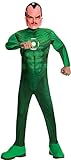Rubie's Green  Lantern Child's Deluxe Sinestro Costume with Muscle Chest - One Color - Small
