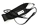 Fashion 21 Women's Wide Lace, Faux Leather Self Tie Wrap Obi Waist Belt (2 Style) (Black)
