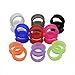 Longbeauty 9 Pair Silicone Ear Skins Gauges Plugs Expander Tunnels-Soft Flesh Tunnels 9 Colors