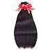 Brazilian Straight Virgin Hair 3 Bundles 8A 100% Unprocessed Human Hair Bundles Remy Hair Natural Color (14 16 18)