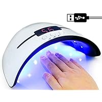 UV Nail Lamp 36W, LED Nail Dryer with Timer/Sensor/LCD Display Portable USB Design LED Nail light Manicure Curing UV Gel Light for Fingernail & Toenail Gel Nails Polish