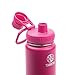 Takeya Actives Insulated Stainless Water Bottle with Insulated Spout Lid, 18oz, Fuchsia