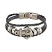 Doinshop Adjustable Bracelet Multilayer Wristband Cuff Jewelry (Anchor Design)
