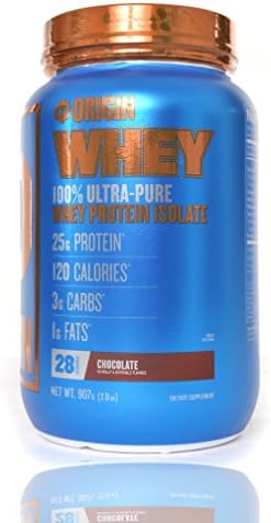 Origin Supps 100% Ultra Pure Whey 2 Pounds 25g Protein Powder Isolate [PERFORMANCE SERIES] - Chocolate