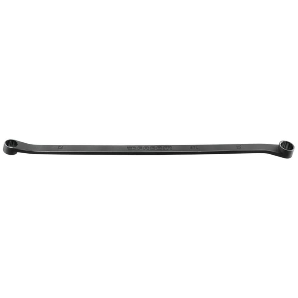 FACOM 5719X22 Polygonal Short Angled Spanner 15° Black 19 mm x 22 mm