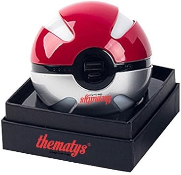 Pokeball Power Bank Pokemon Go 6000 mAh con menos luces en la oscuridad Ash Ketchum Pikachu