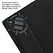ENHANCE XXL Large Extended Gaming Mouse Pad with 2XL Ergonomic Memory Foam Wrist Rest Support (31.5 x 13.78 x 1 inches) - Anti-Fray Stitching & Soft Cushion Mat Surface for Desk, Office (Black)