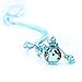 TJ Beauty Aromatherapy Necklace Essential Oil Diffuser Pendant with Origin Cork Cover (Blue)