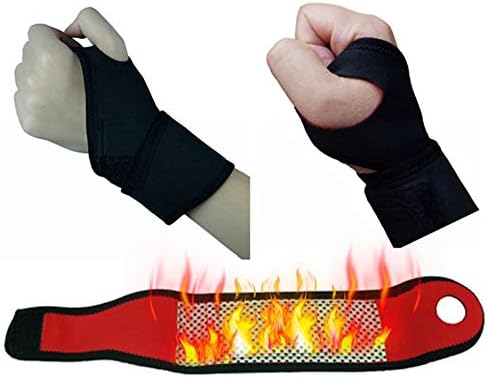 Weemomen Heating Therapy Wristband, Self-Adhesive Sports Protection Professional Wrist Pad Wrist Brace, for Gym Workout,Weightlifting & Fitness,Suits Men & Women