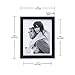 Malden 8x10 Picture Frame - Wide Real Wood Molding, Real Glass - Black