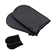 4 Pieces Double Sided Soft Microfiber Self Tanning Mitt Applicator Mini Finger Face Gloves for Self Tanner (Black)