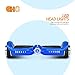 CHO Electric Self Balancing Dual Motors Scooter Hoverboard with Built-in Speaker and LED Lights - UL2272 Certified (4.5 Inch Wheels (No Speaker) Blue)