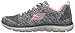 Skechers Sport Women's Flex Appeal 2.0 Fashion Sneaker, Charcoal/Coral Knit, 9.5 M US