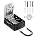 ZHEGE Lock Box, 4 Digit Combination Key Storage Lock Box for Door, House, Hotels, Realtors, Contractors (Black)