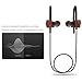 Mailiya Wireless Bluetooth Sport Headphones Wood Grain Stable Fit In Ear Earbuds Noise Isolation Stereo Earphones 7-Hour Working Time with Mic Sweatproof Ear-Hook Headset for Running Workout Gym…