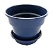 Self Watering + Self Aerating High Drainage Deep Reservoir Round Planter Pot, Maintains Healthy Roots and Moisture, for Indoor & Outdoor & Window Gardens (6 Inch / 1.5 Quart, Blue)