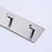 Kes Self Adhesive Hooks Rail Stainless Steel 5-Hook Rack Bath Towel Hook Sticky Bathroom Kitchen Towel Multi Hanger Brushed Finish, A7063H5-2
