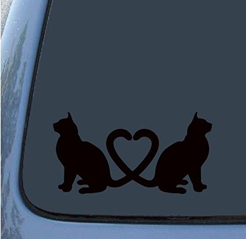 Amazon Co Jp ネコ ねこ キャット 猫 Cat Neko お座りとハートのコレボレーション ペット 動物 アニマル Animal アート Art シルエット ステッカー シール デカール cm 10cm ブラック ホビー