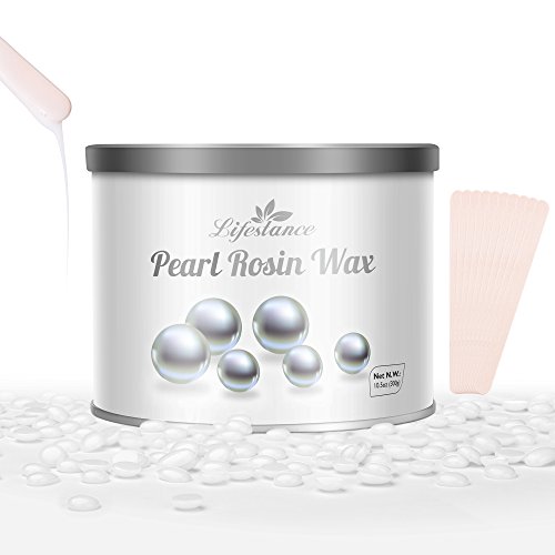 Lifestance Wax Warmer Hair Removal Home Waxing Kit with 10.5 Oz Pearl Rosin Brazilian Body Hard Wax Beans and 10 Wax Applicator Sticks(At-home Waxing) - Thumbnail 4
