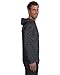 Anvil Lightweight Long Sleeve Hooded T-Shirt. 987 Large Black/Dark Grey