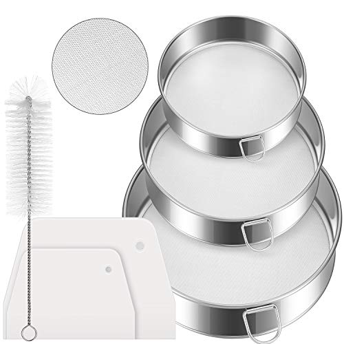 6 Pieces Tamis Flour Sieve Set 6 Inch 8 Inch 10 Inch Flour Sieve 60
