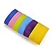 Aspire 6PCS Silicone Coffee Cup Sleeve Heat-Resistant Assorted Colors, 2-1/2