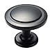 Amazer Cabinet Round Knobs, Black Traditional Cabinet & Furniture Knobs Hardware Round Knob Pull - 1-1/4 Inch Diameter - 20 Pack