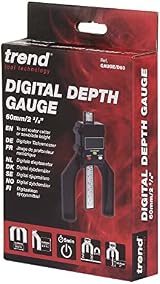 Trend Digital Depth Gauge 60mm Jaw Rebate Groove Setting GAUGE/D60 Black view 4