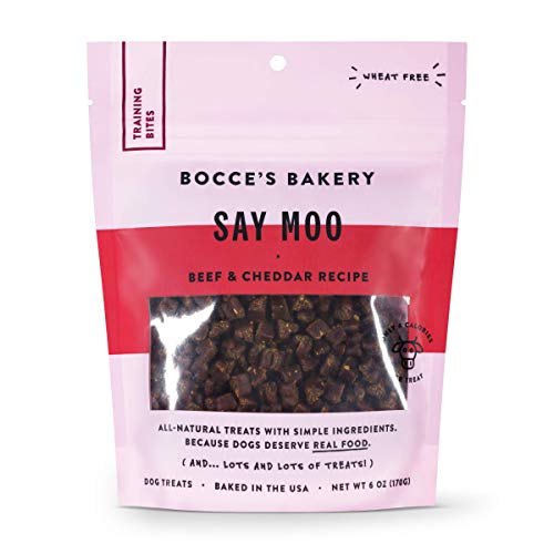 Bocce's Bakery - Everyday Dog Treats, Say Moo Training Bites, 6 oz