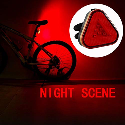 CapsA COB USB Rechargable Bicycle Taillights Smart Bike Tail Light Ultra Bright Waterproof LED Bicycle Lights Mountain Bike Night Riding Warning Flash (A)