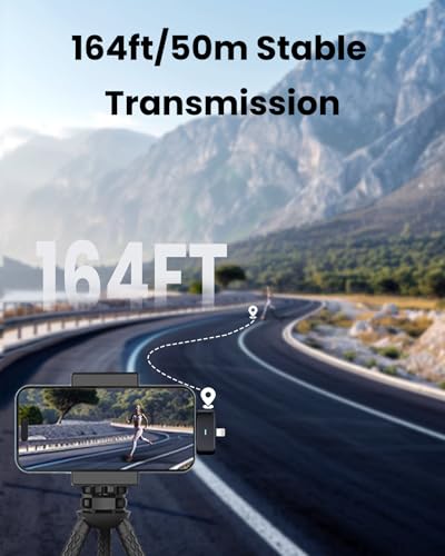 Wireless Lavalier Microphone for iPhone/Android, TNW A37 Mini Mic with Noise Cancellation, 40H, 50M Range, 2in1 Clip&Magnetic Lapel Mic for Video Recording, Tiktok, Podcast, Streaming, Vlogging-Black