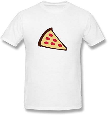 CHUNYAO Pizza Slice T Shirts For Man XXL White