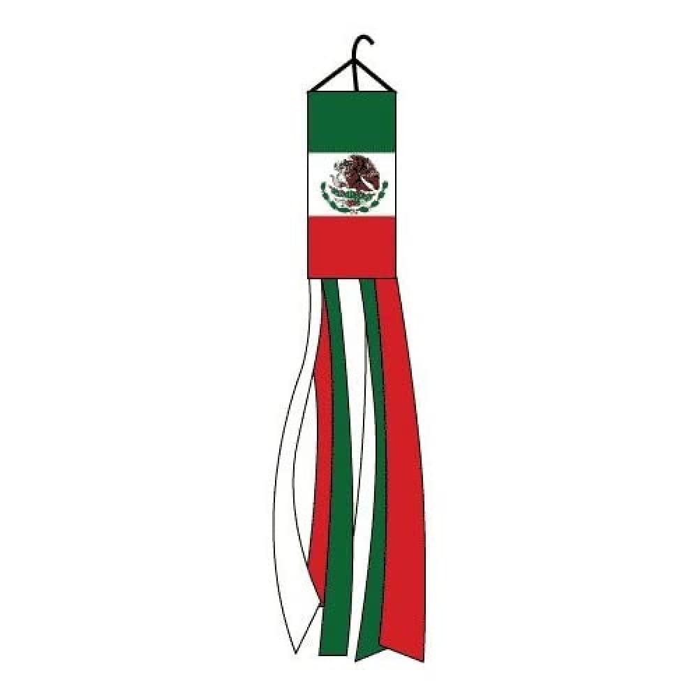 AZ FLAG - Mexico Windsock 5'' - Mexican Wind Sock Flag 100% Polyester 150 cm - 5 Feets