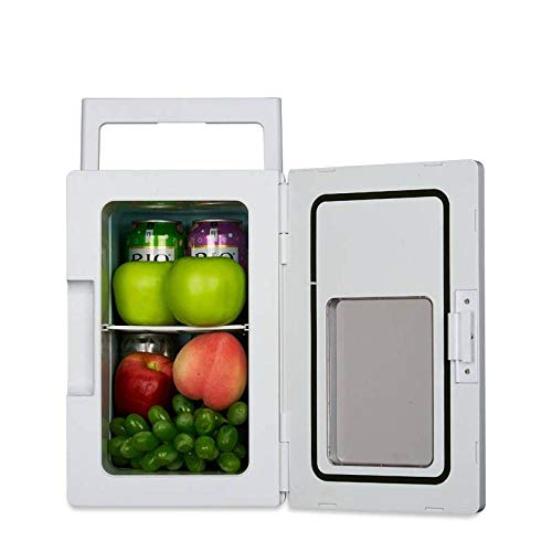 Click Here to See More Images MOMO Portable 10L Liter car Heating and Cooling Box hot and Cold car Refrigerator car Mini Refrigerator Family car Small Refrigerator,White,One Size