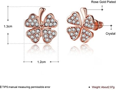 Green Earrings/Four-leaf Clover Earrings/Fashion Ladies Stud Earrings