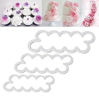 Honmofun Rose Cookie Fondant Molds Sugarcraft Cutters Edible Flowers Cake Decorations Mold Springerle Cookie Bowl Mold Cookie Molds Baking Silicone 3D Rose Flower Shortbread Cookie Mold